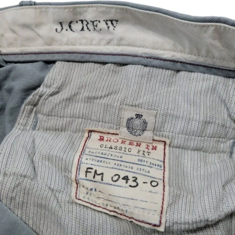 J.Crew Pants Size 34 W34L32 J Crew Broken In Classic Fit Authentic Vintage Style